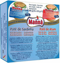 Load image into Gallery viewer, Manna Paté Variety Pack 4 x 22g – Portuguese Tuna & Sardine Paste