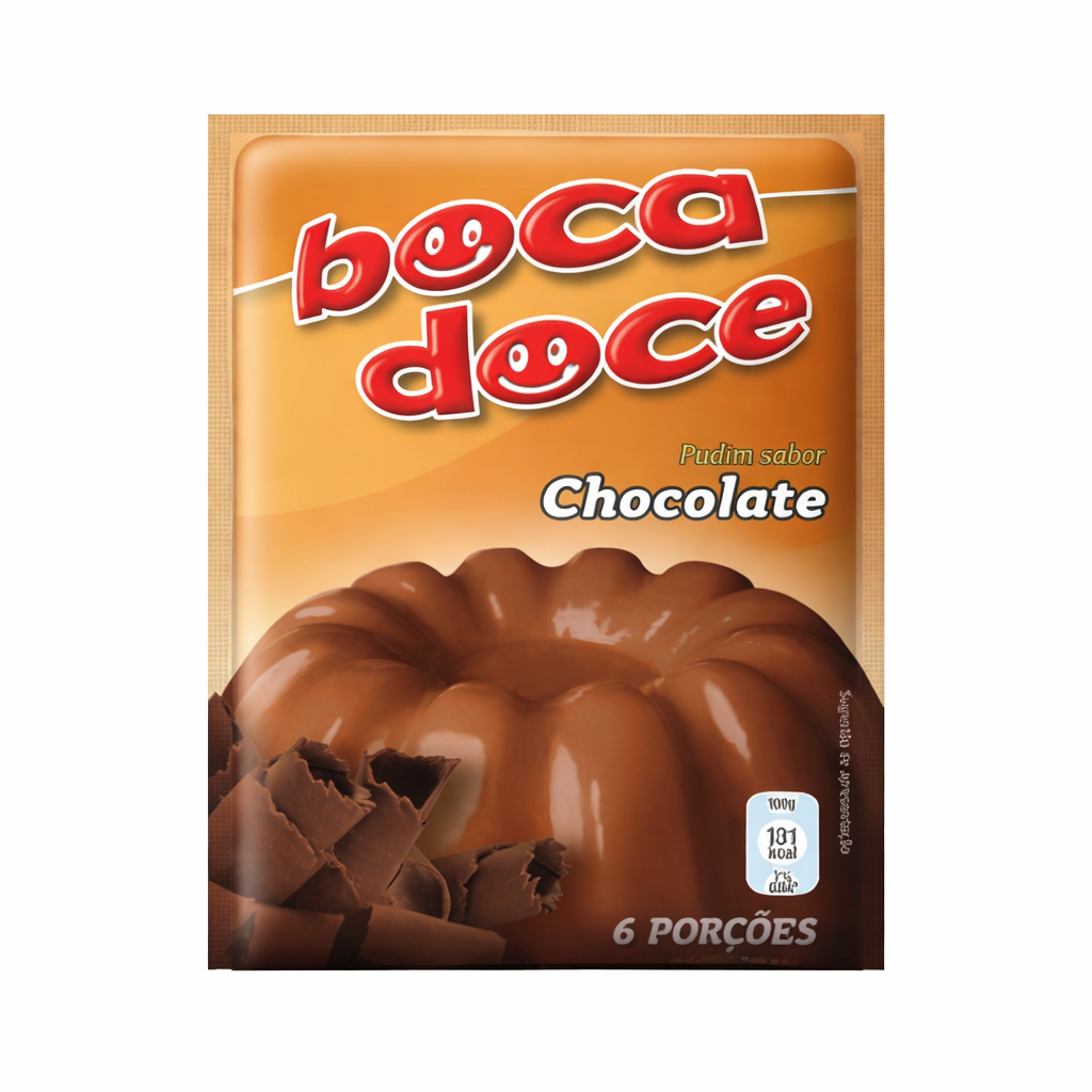 Boca Doce Chocolate Pudding Mix (Pudim Sabor Chocolate) – Portuguese Dessert