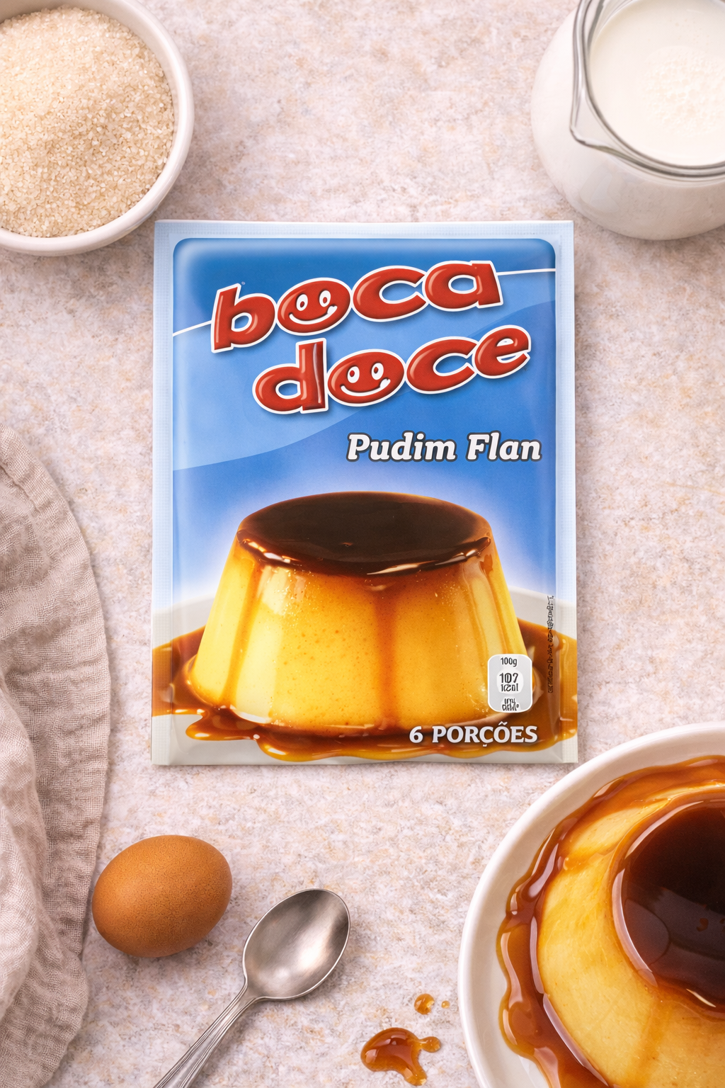 Boca Doce Flan Pudding Mix (Pudim Flan) – Portuguese Dessert