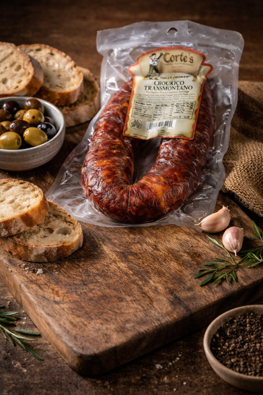 Cortes Chouriço Transmontano – Portuguese Smoked Sausage