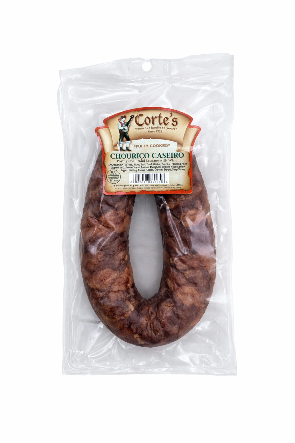 Cortes Chouriço Caseiro – Portuguese Home-Style Smoked Sausage