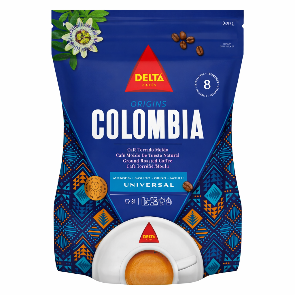Delta Cafés Origins Colombia Ground Coffee – 220g