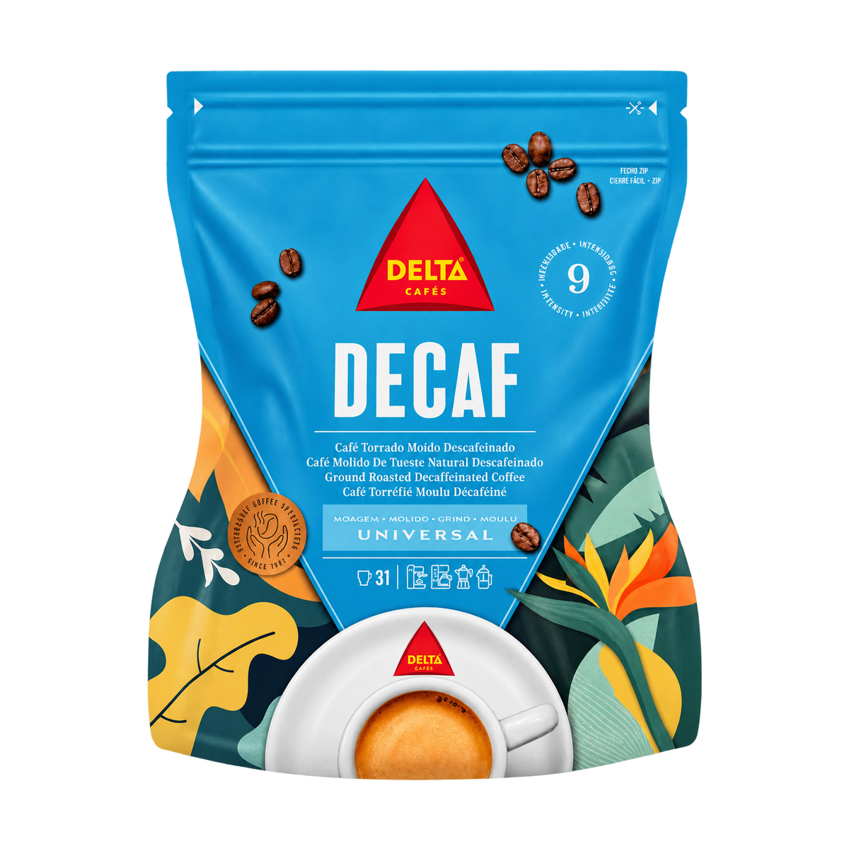 Delta Cafés Decaf Ground Coffee – 220g