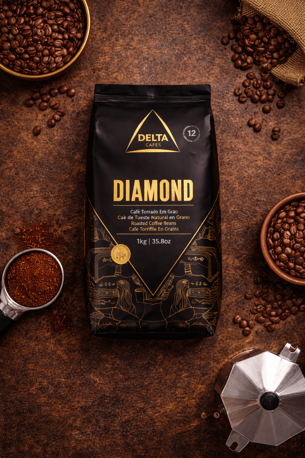 Delta Diamond Roasted Coffee – 1kg