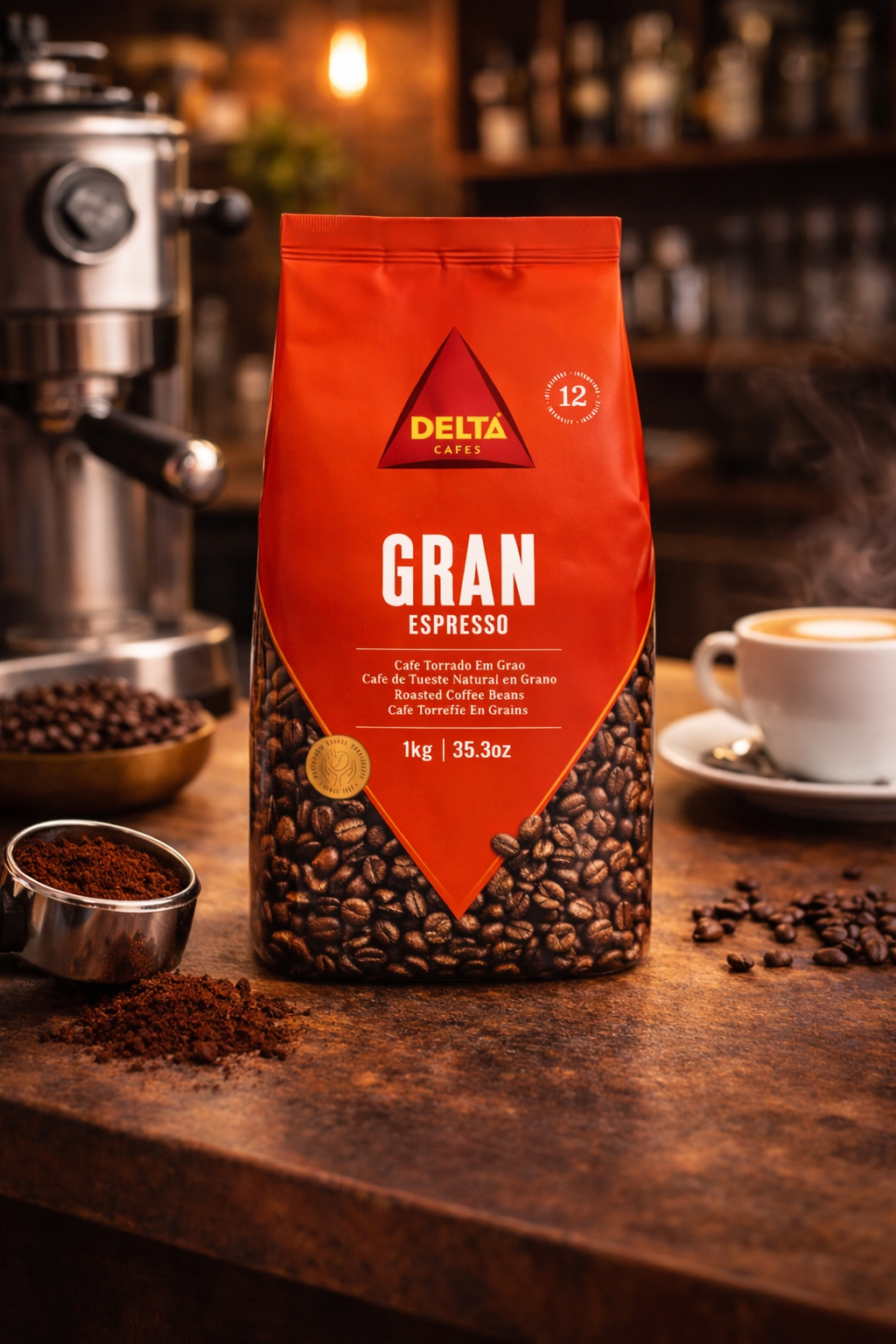 Delta Cafés Gran Espresso Whole Bean Coffee – 1kg