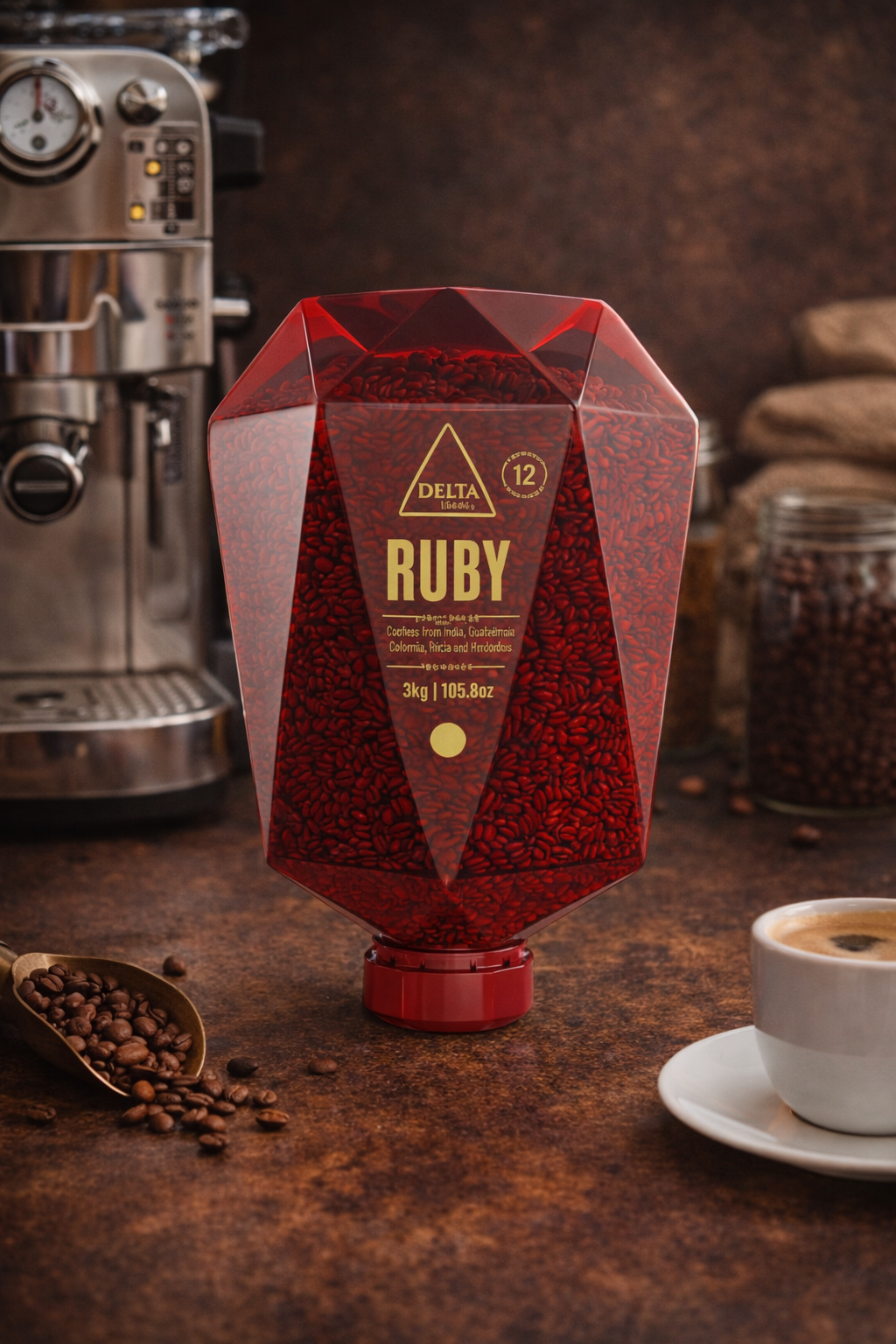 Delta Ruby Roasted Coffee Beans – 3kg