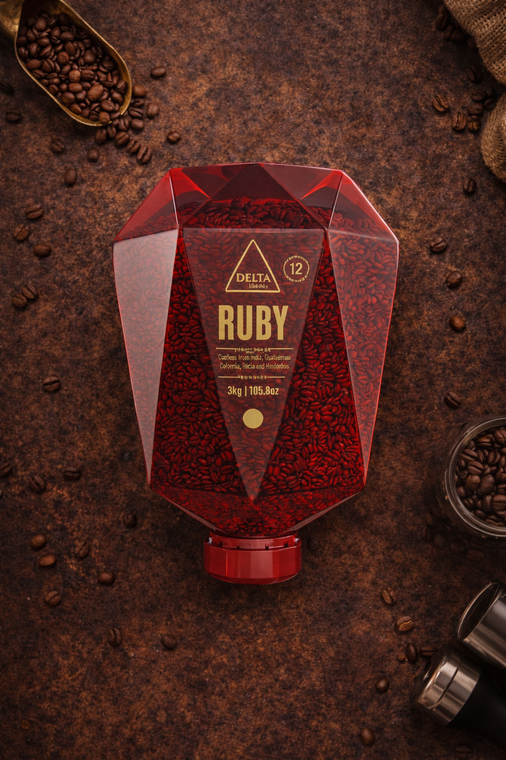Delta Ruby Roasted Coffee Beans – 3kg