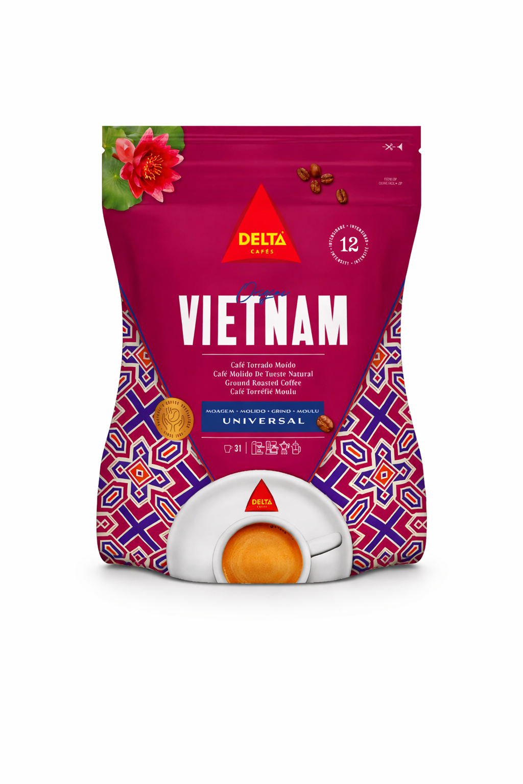 Delta Cafés Origins Vietnam Ground Coffee – 220g