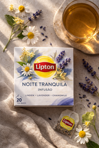 Lipton Noite Tranquila Herbal Tea – Linden, Lavender & Chamomile – 20 Tea Bags