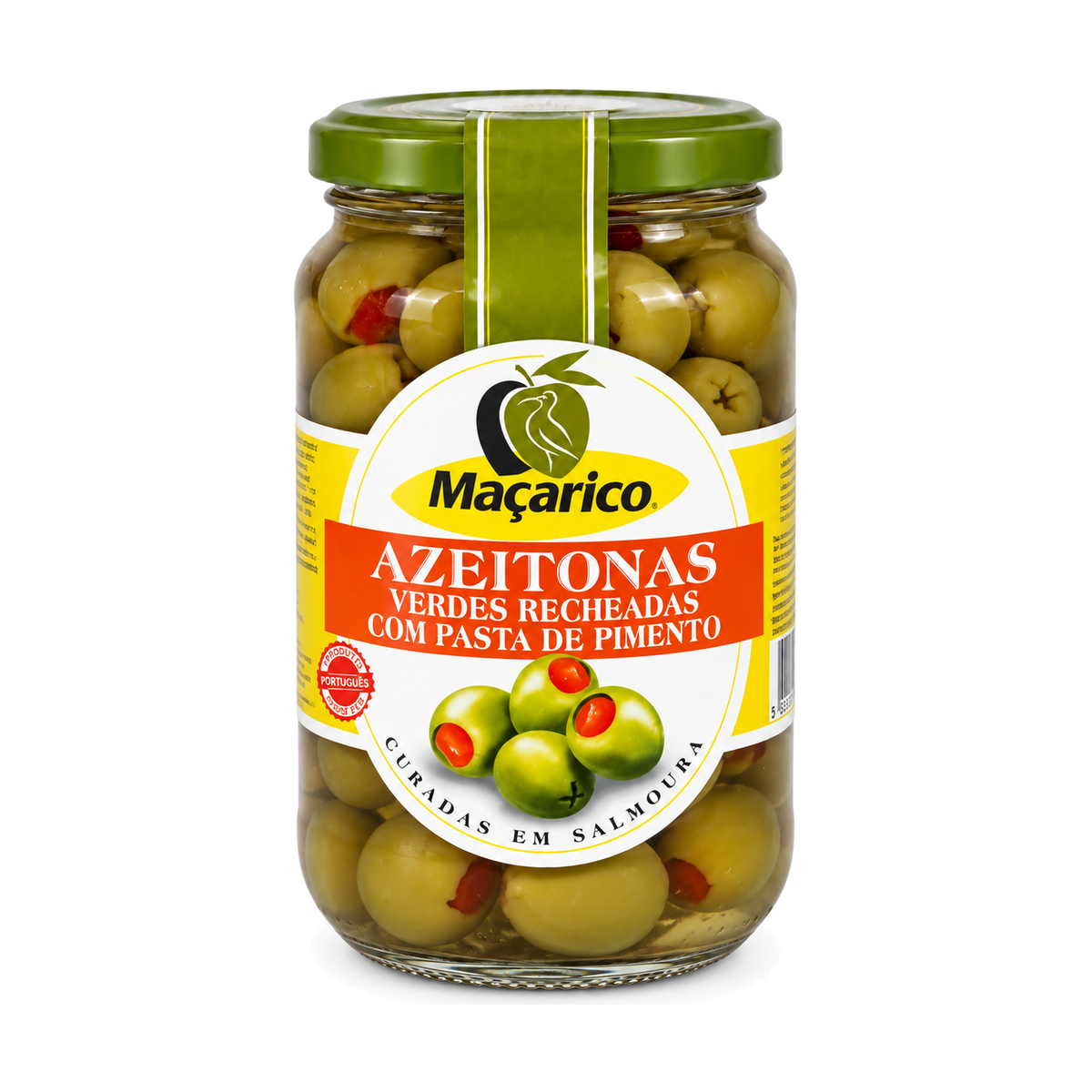 Maçarico Green Olives Stuffed with Pepper Paste – 350g