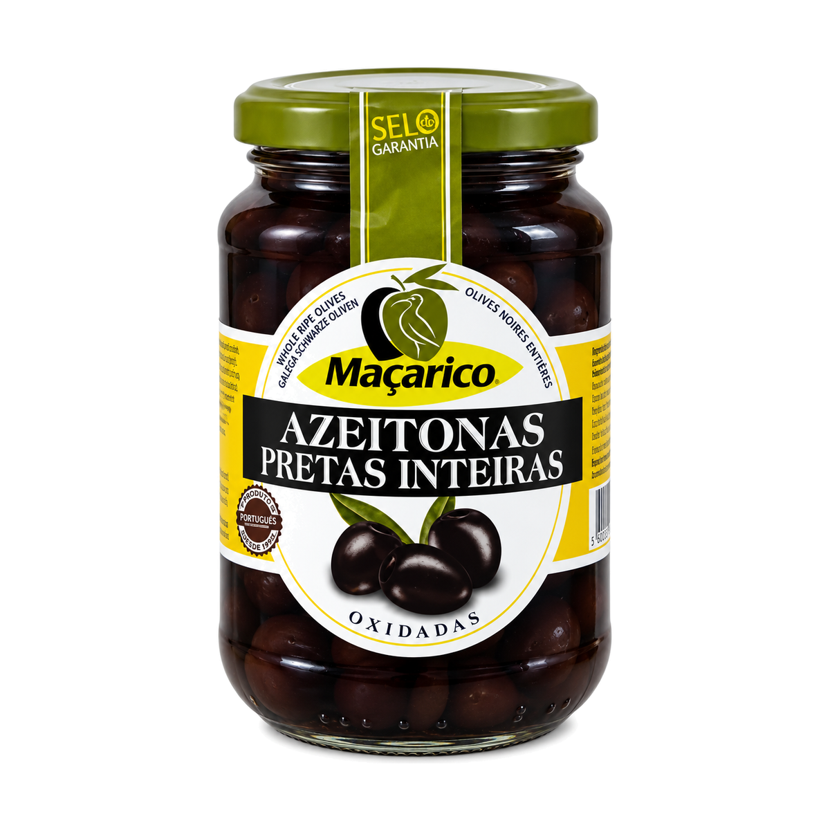 Maçarico Whole Black Olives – 350g