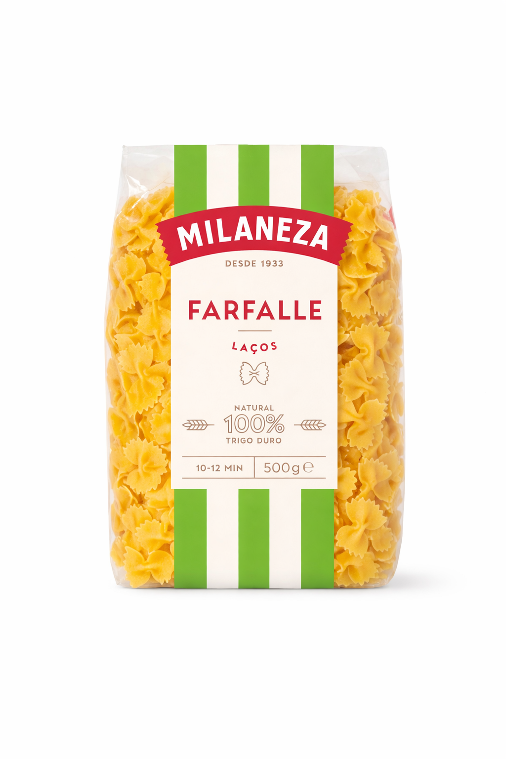 Milaneza Farfalle (Laços) Pasta – 100% Durum Wheat Bowtie Pasta from Portugal – 500g