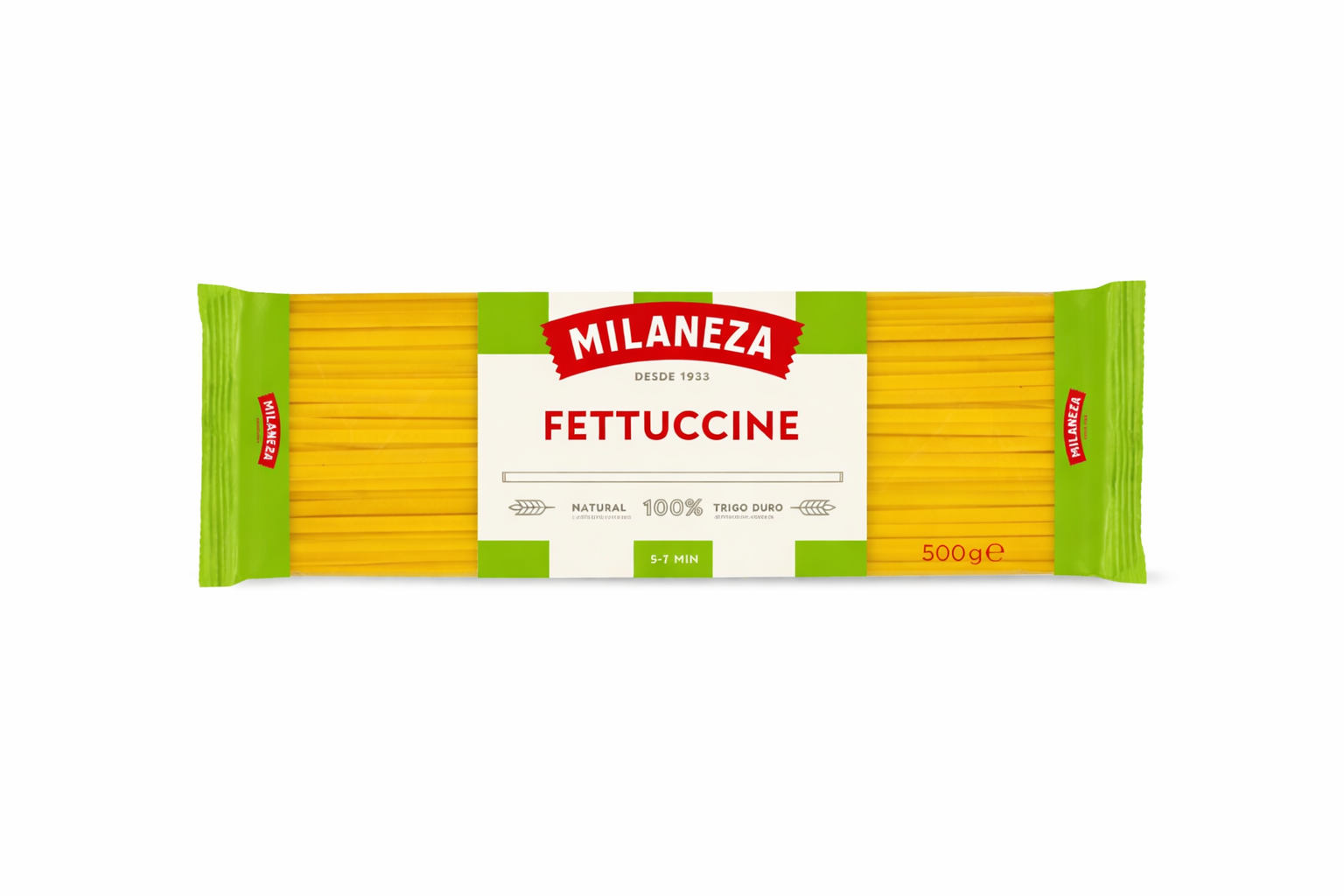 Milaneza Fettuccine Pasta 500g – 100% Durum Wheat Portuguese Pasta