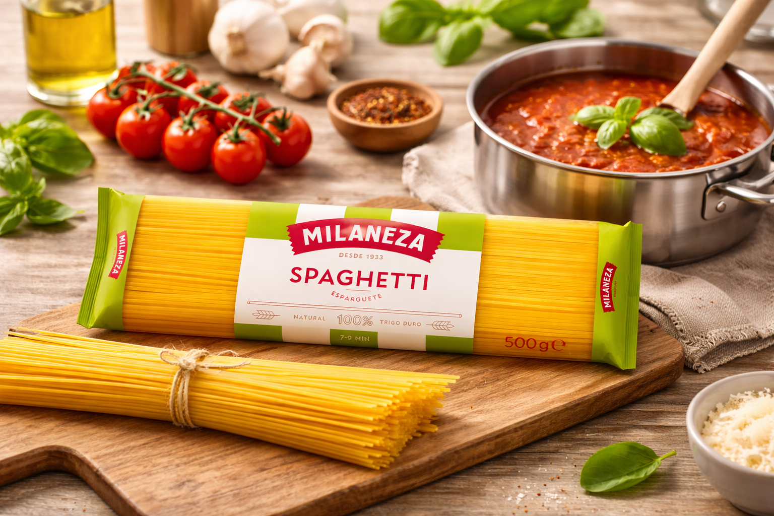 Milaneza Spaghetti (Esparguete) 500g – Portuguese Durum Wheat Pasta