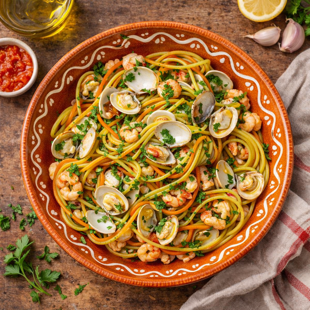 Milaneza Spaghetti Tricolore (Esparguete Tricolor) – 100% Durum Wheat – 500g
