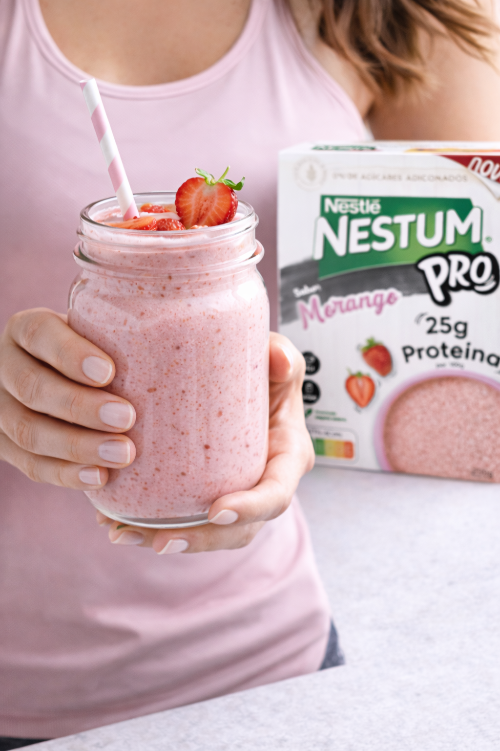 Nestlé Nestum Pro Morango – High Protein Strawberry Cereal (250g)