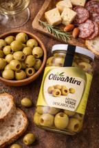 OlivaMira Pitted Green Olives – Portuguese Green Olives 360g