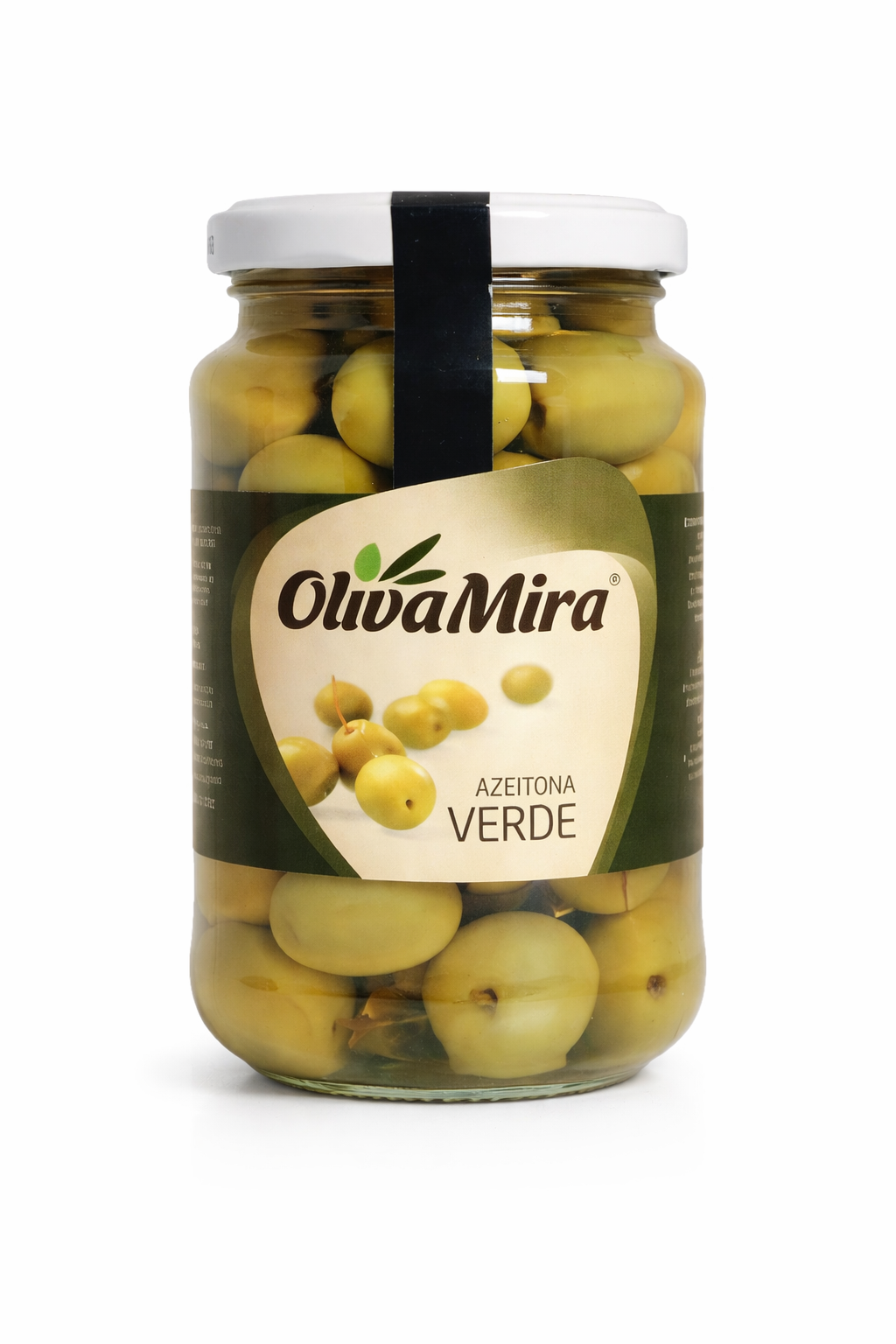 OlivaMira whole green olives 360g jar – Portuguese green olives in brine