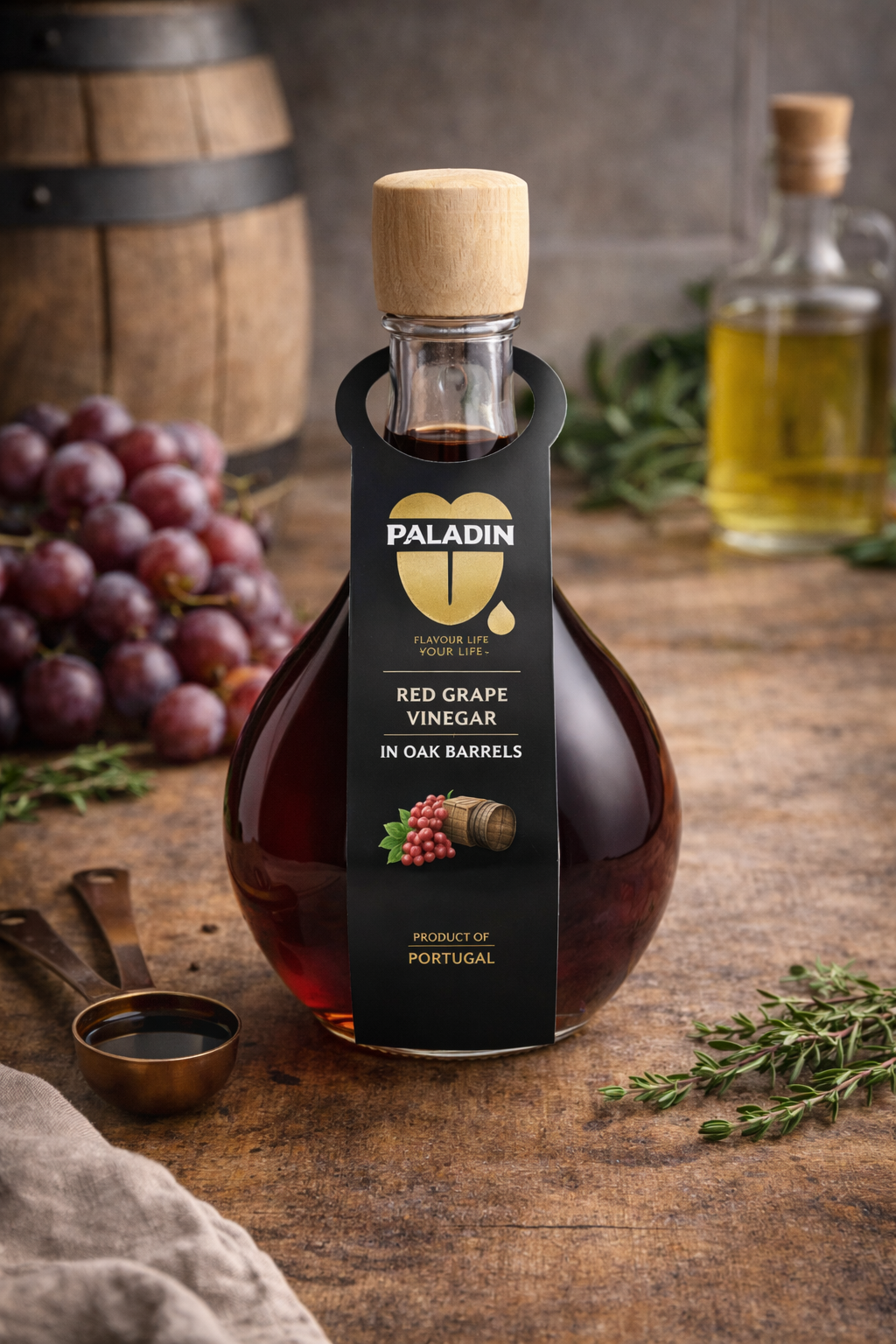 Paladin Red Grape Vinegar Aged in Oak Barrels 500ml – Portuguese Gourmet Vinegar