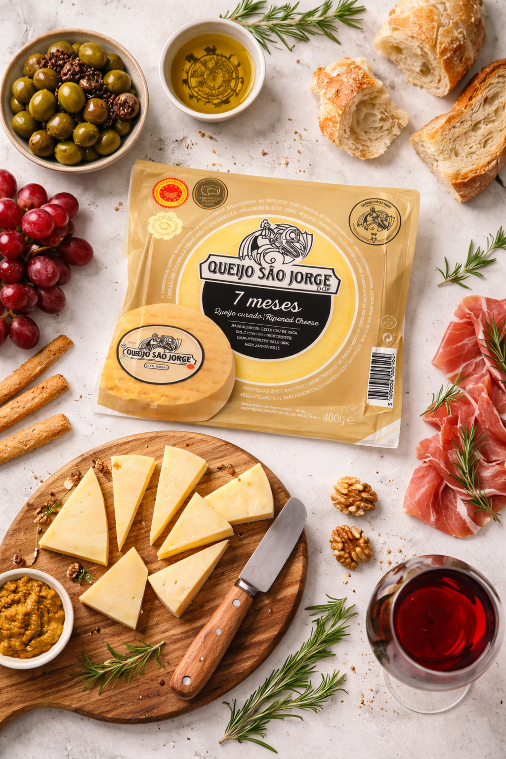 Queijo São Jorge DOP Cheese – 7 Month Aged Azores Cheese (400g)