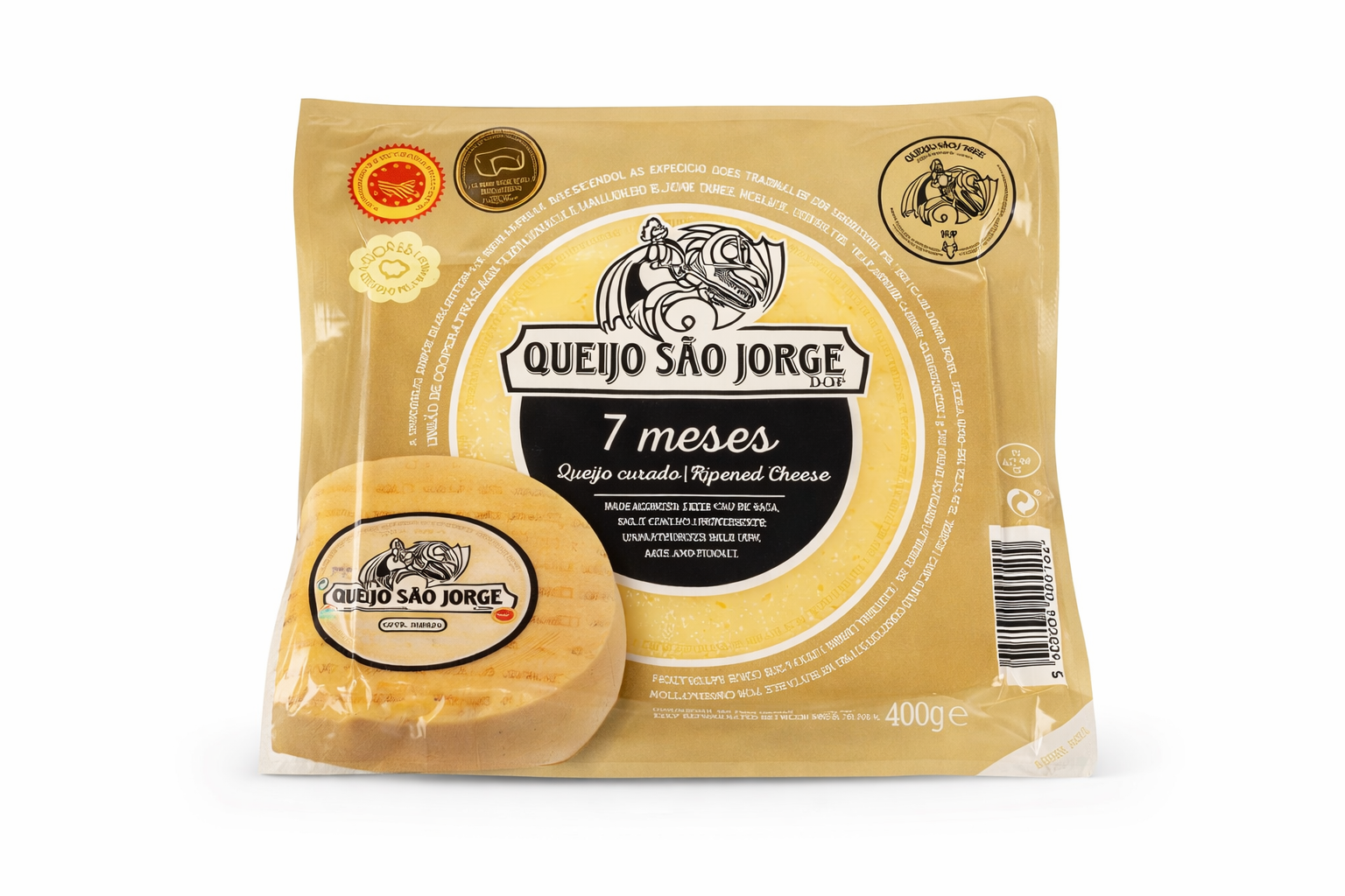Queijo São Jorge DOP Cheese – 7 Month Aged Azores Cheese (400g)