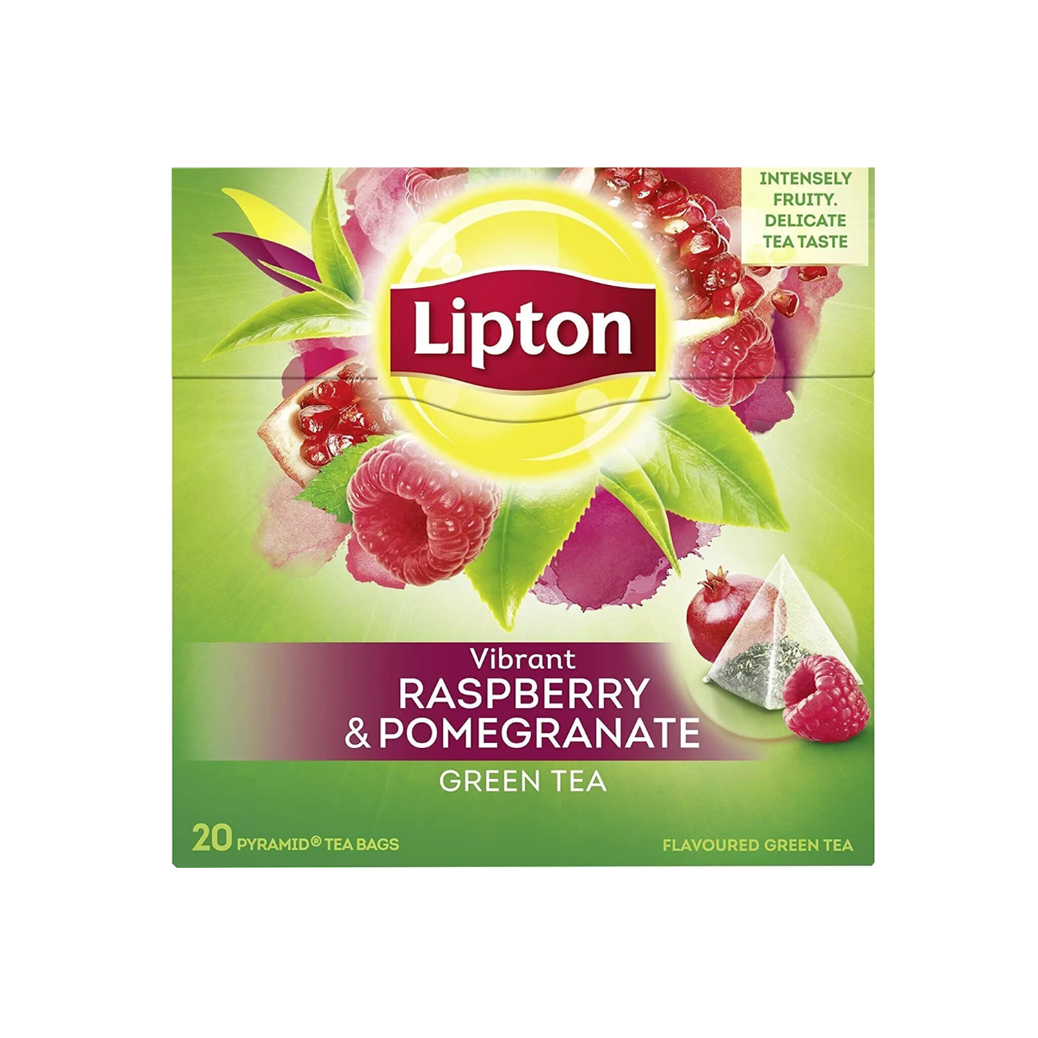 Lipton Green Tea Raspberry & Pomegranate – Flavored Green Tea