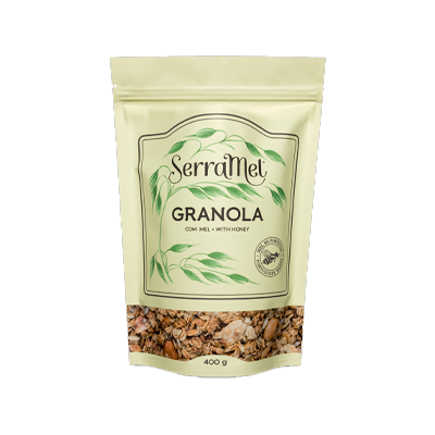 SerraMel Granola with Honey – Portuguese Breakfast Cereal (400g)