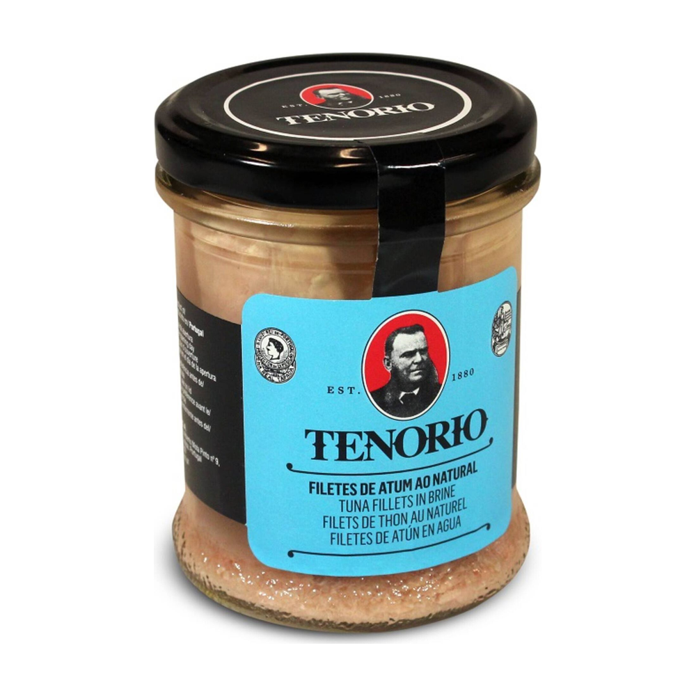 Tenório Tuna Fillets in Brine, Glass Jar – Portuguese Premium Tuna