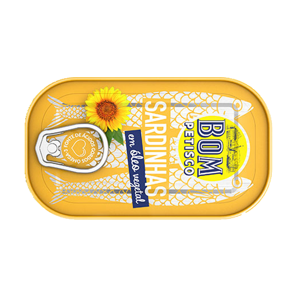 Bom Petisco Sardines in Vegetable Oil 120g – Portuguese Canned Sardines