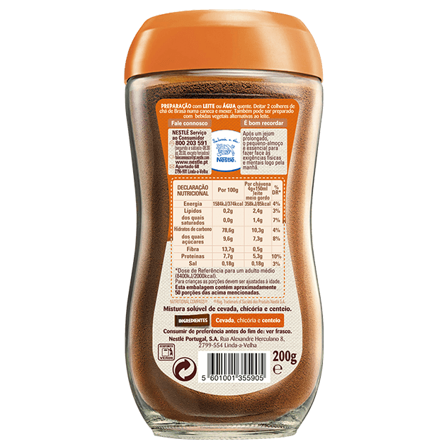 Nestlé Brasa Instant Barley Drink 200g – Portuguese Chicory & Rye Blend