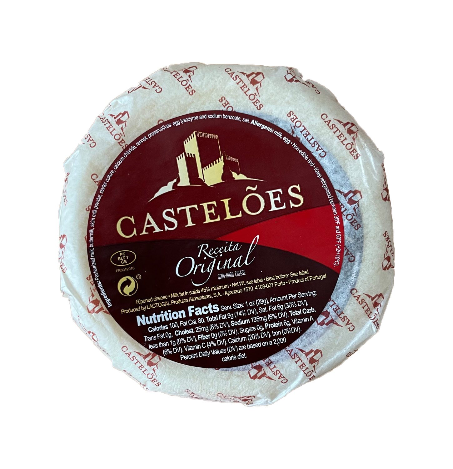 Castelões Original Recipe Cheese – Portuguese Semi-Cured Cow’s Milk Cheese