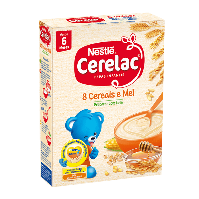 Nestlé Cerelac 8 Cereals & Honey Baby Cereal 250g – Infant Porridge 6+ Months