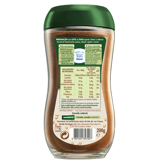 Nestlé Pensal Barley Drink (Cevada) - 200g