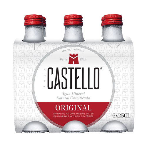 Água Castello Original Sparkling Water – Portuguese Natural Mineral Water
