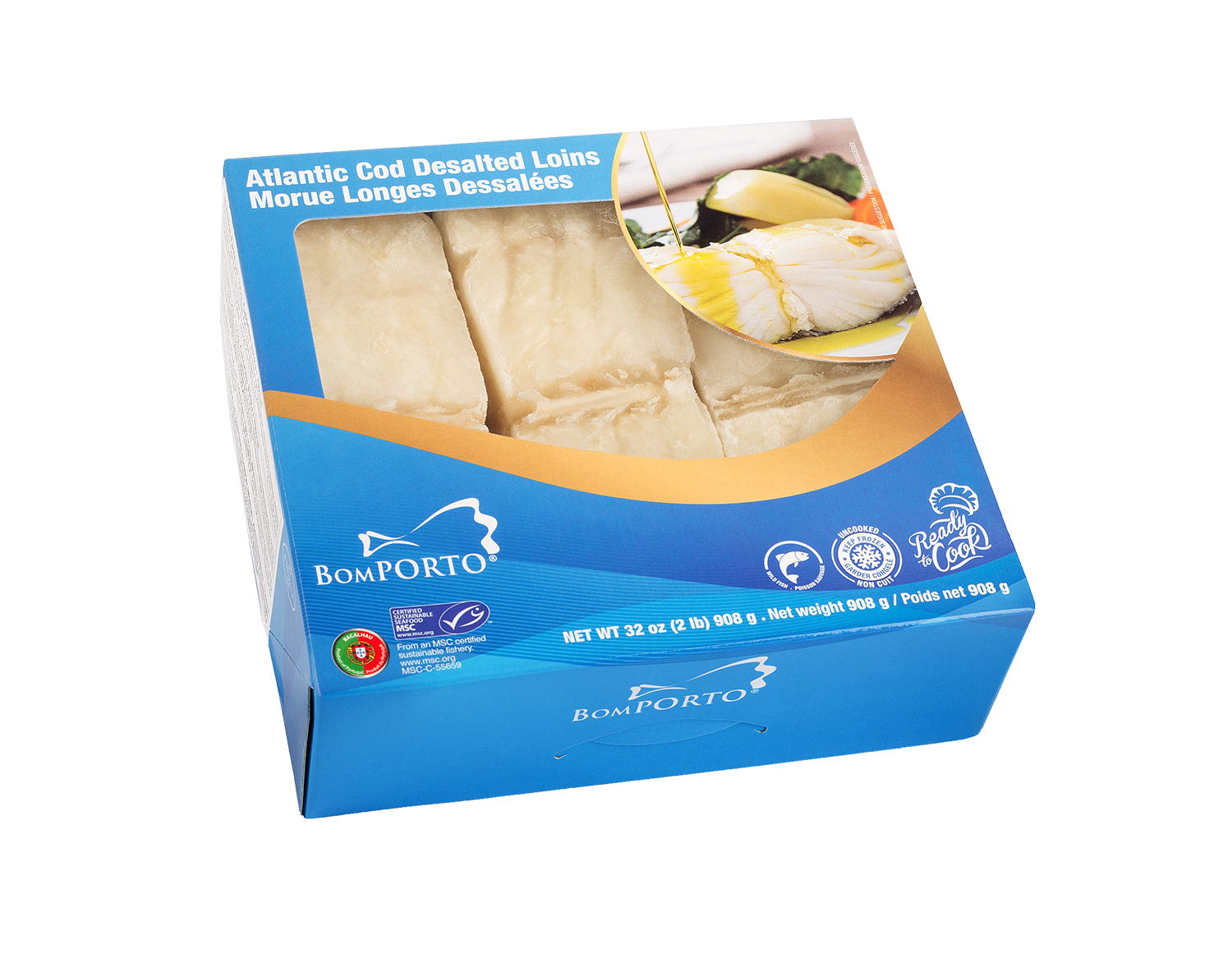 Atlantic Cod Desalted Loins