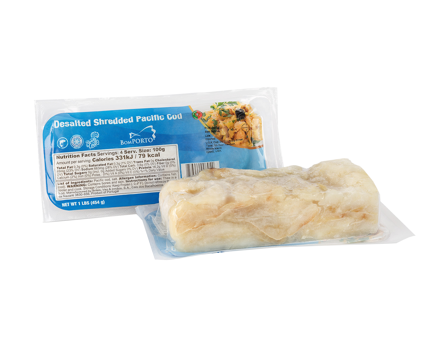 Desalted Shredded Pacific Cod