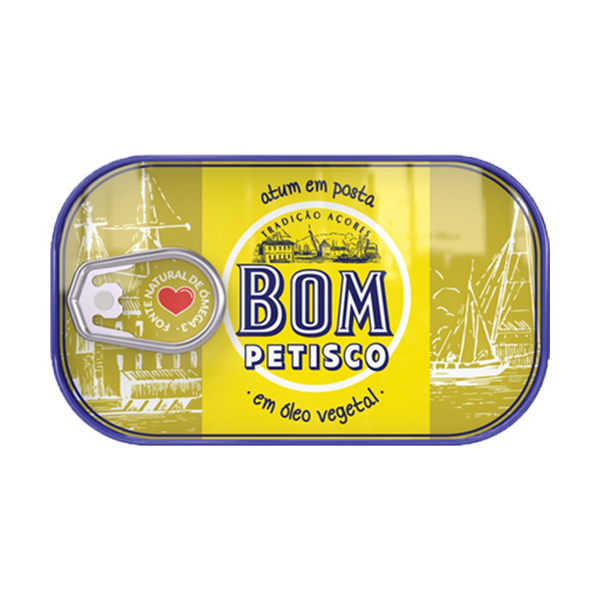 Bom Petisco Tuna in Vegetable Oil 120g – Portuguese Canned Tuna