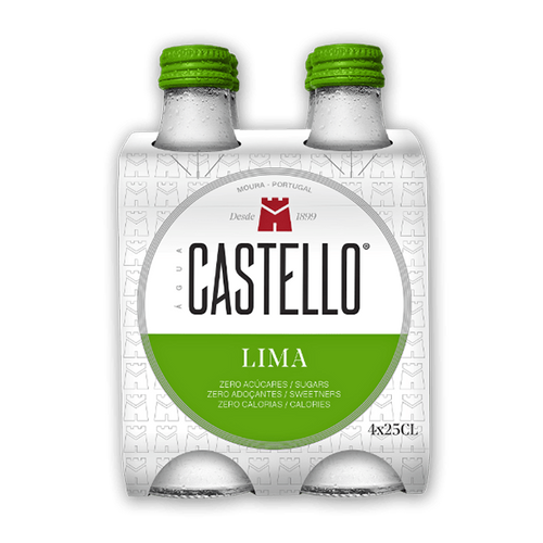 Água Castello Lime Sparkling Water (Lima) 4-Pack – Portuguese Mineral Water