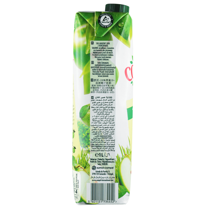 Compal Apple Juice 100% – Portuguese Fruit Juice