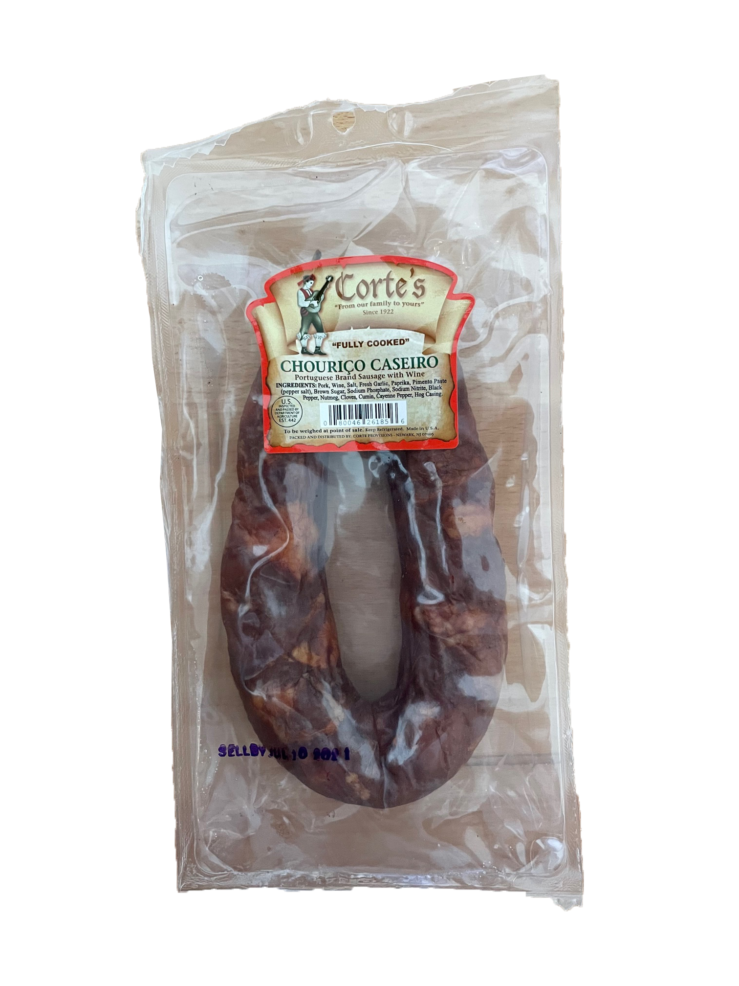 Cortes Chouriço Caseiro – Portuguese Home-Style Smoked Sausage