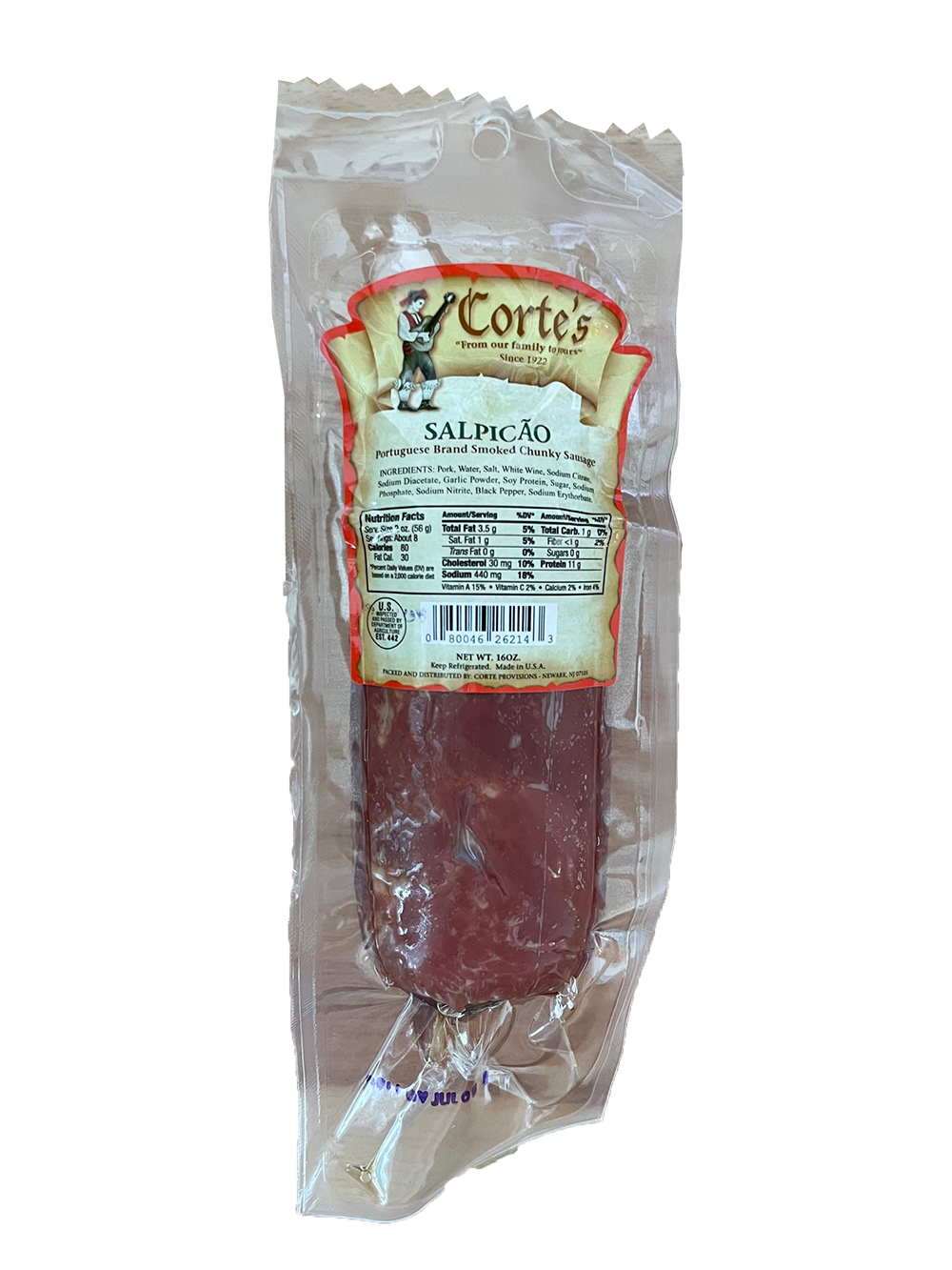 Cortes Salpicão – Portuguese Smoked Chunky Pork Sausage
