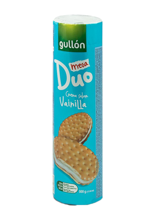 Gullón Mega Duo Cream Biscuits – Chocolate & Vanilla Filled Cookies