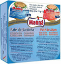 Manna Paté Variety Pack 4 x 22g – Portuguese Tuna & Sardine Paste