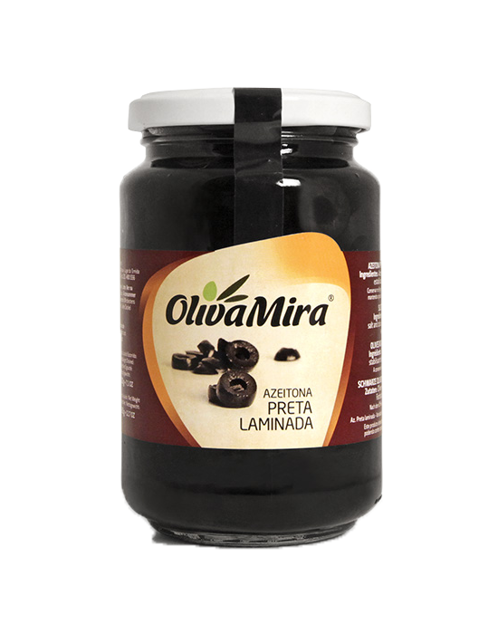OlivaMira Black Olives (Sliced) 360g – Portuguese Olives