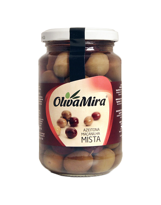 OlivaMira Mixed Galician Olives (Whole) 360g – Mediterranean Olive Mix
