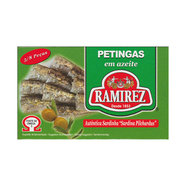 Ramirez Small Sardines in Olive Oil (Petingas) – Portuguese Canned Sardines