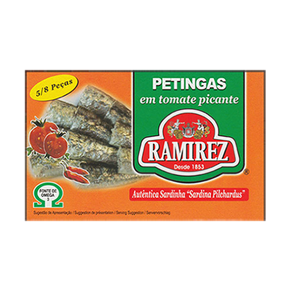 Ramirez Small Sardines in Spicy Tomato Sauce (Petingas) – Portuguese Canned Sardines