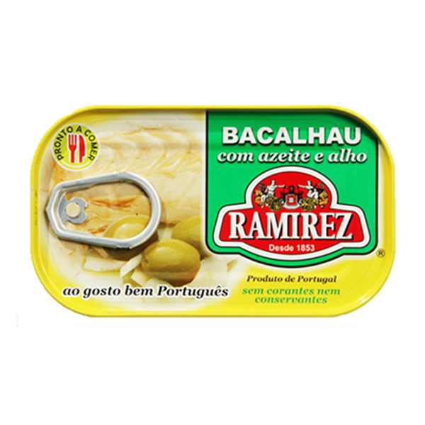 Ramirez Codfish in Olive Oil & Garlic – Portuguese Bacalhau