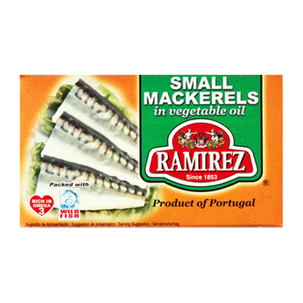 Ramirez Small Mackerels in Vegetable Oil (Cavalinhas) – Portuguese Canned Fish