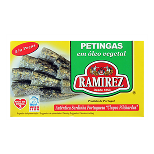 Ramirez Small Sardines in Vegetable Oil (Petingas) – Portuguese Canned Sardines